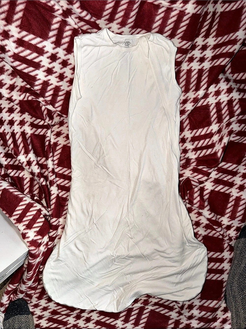 Purcomfy 0.5 tog Sleep Sack White Baby 6-15m Like New